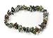Sublime Gifts Natural Healing Crystal - Fancy Rainbow Jasper Chip Gemstone 7 Inch Stretch Bracelet