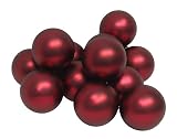 Club Pack Of 36 Matte Bordeaux Glass Ball Christmas Ornaments 2.75