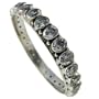 Bangle Bracelets Sterling Silver Zircon Stone Jewelry 3 inches (ban139b)