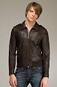 Juicy Couture Dark Brown Leather Jacket