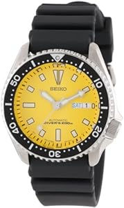 Seiko Men's SKXA35 Stainless Steel Automatic Dive Watch h