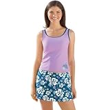 Disney Eeyore Womens 2-Pc. Skirted Tankini Swimsuit