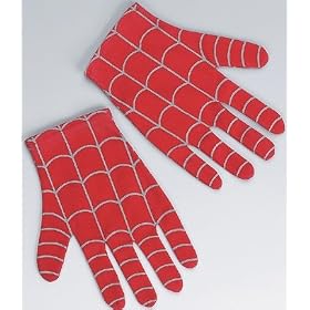 Spider Man Costume Gloves Spiderman Movie Child Size by SpookShop