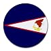 American Samoa Flag Round Mouse Pad