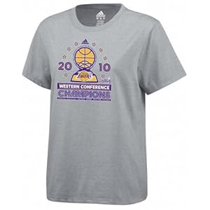 Buy Los Angeles Lakers Ladies 2010 Western Conference Champions Official Locker Room T-Shirt