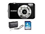 Fujifilm FinePix JV100 Black Digital Camera + Fuji Belt Case w/ Hand Strap  ....