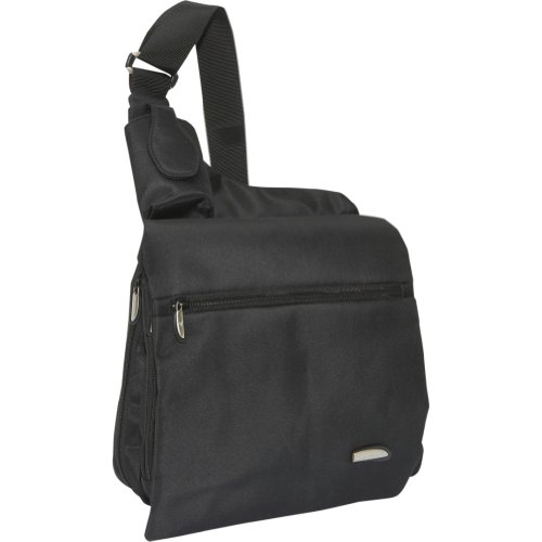 Travelon Large Messenger-Style Shoulder Bag, Black, One Size