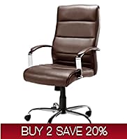 Office Dark Brown Leather Chair