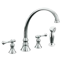 KOHLER K-16109-4A-CP Revival Kitchen Sink Faucet, Polished Chrome