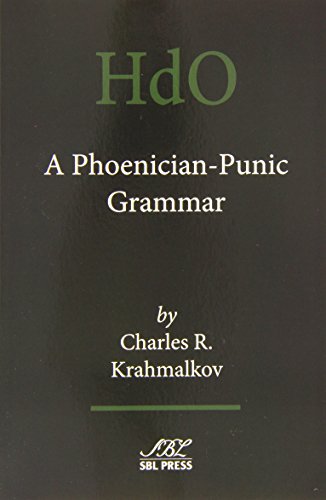 a phoenician punic grammar handbook of oriental studies