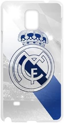 Durable Rubber Cover Samsung Galaxy Note 4 N9108 White Cell Phone Case Asygd Real Madrid Special Design Case