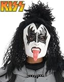 Rubie's Costume Co Men's Kiss The Demon Adult Half Mask, Black, One Size