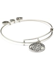 Alex and Ani "Collegiate" UCONN Mascot Expandable Russian Silver Wire Bangle Bracelet