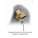 Buy 1 4 Female NPT to Female Garden Hose Faucet Fitting - Winterize Sprinklers and... by Vibrant Yard Company