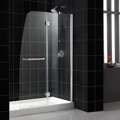 DreamLine SHDR-3148726-01-FR1 Aqua 48 Shower Door Frosted Glass, Chrome