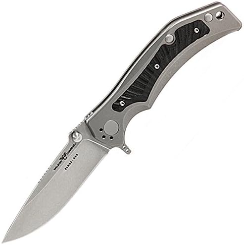 Wilson Combat Knives Rapid Response XL, Titanium/G-10 Handle, Stonewash Plain - WTK-RRX-SB