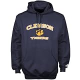 adidas Clemson Tigers Navy Blue Book Smart Hoody Sweatshirt
