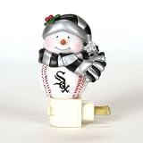 Chicago White Sox 5 Snowman Night Light - MLB Baseball