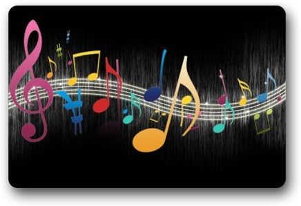 Fantastic Doormat Colorful Music Note Art Door Mat Rug Indoor/Outdoor/Front Door/Bathroom Mats£¬Bedroom Doormat 23.6"(L) x 15.7"(W)