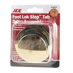 Buy ACE TRADING -PLUMB TAICHUNG ACE826-20PB FOOT LOK STOP FOR BATH DRAIN by Ace now!