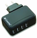 Covertec - 4UETC/01 - Chargeur universel avec 4 port USB - Noir