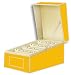 Semikolon A6 Index Card File Box, 4 x 6 Inches, Dividers A to Z, Sun Yellow (3220001)