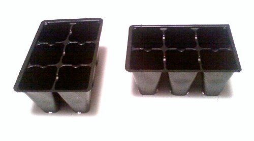 Seed starter trays 252 cells total (42 trays of 6 cells each)