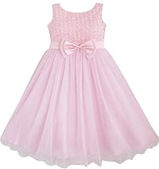 Girls Polyester Bridesmaid Dress/Wedding Dress 