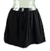 COCOSHIP Women's Solid Black Skirted Bikini Bottom Skirt Swimdress(FBA)