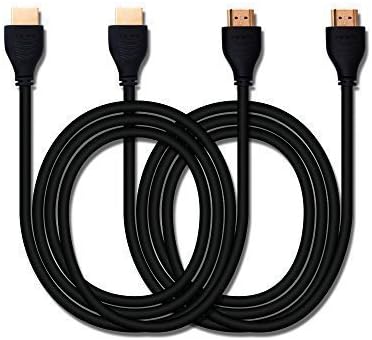 HD Club | 2 Pack of HDMI Cables | 5ft (1.5m), Black and Gray PVC Moulding