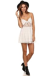 Sleeveless Spaghetti Strap Nylon Short Lace  Dress