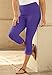 Roamans Women's Plus Size Lace Trim Capri
