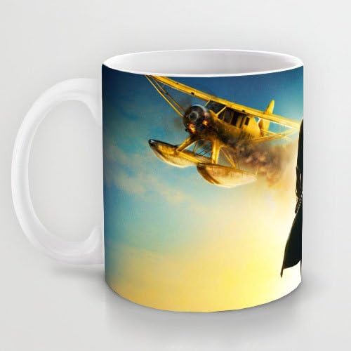 Uique Gift Choice - White 11 oz Classic White Ceramic Mugs Cutom Design with The Adventures Of Tintin Adventures Dog Planet Coffee Mugs/Tea Mugs/Drink Cups - Dishwasher and Microwave Safe