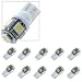10x 5-SMD White High Power LED Car Lights Bulb by AGT 194 168 2825