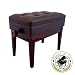 Cameron & Sons CS-12 MAHP Deluxe Adjustable Piano Bench (Polished Mahogany)