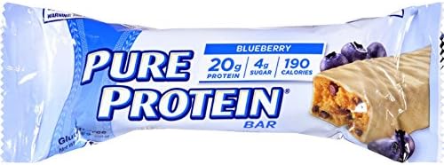 2Pack! Pure Protein Bar - Blueberry with Greek Yogurt Style Coating - 1.76 oz - Case of 6