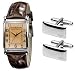 Emporio Armani Strap Watch With Cufflinks AR8008