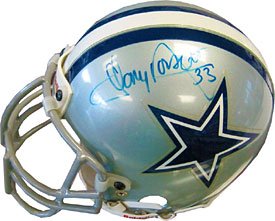 Tony Dorsett Autographed / Signed Dallas Cowboys Mini Helmet