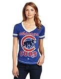 MLB Chicago Cubs Bling Beauty Short Sleeve V-Neck Boyfriend Tee Women's
