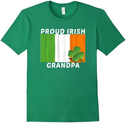 St Patrick's Day Irish Grandpa Pride T Shirt - Male Large - Kelly Green
