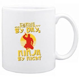 Public Health Consultant by day, ninja by night Occupations Tasse (Blanc, C�ramique, 325 ml)