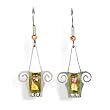 Flower Pot Dangle Earrings from the Artazia Collection #1103 GE OE