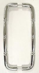 Top Knobs- Appliance 12-3/4" Back to Back Passage Door Pull in Polished Chrome
