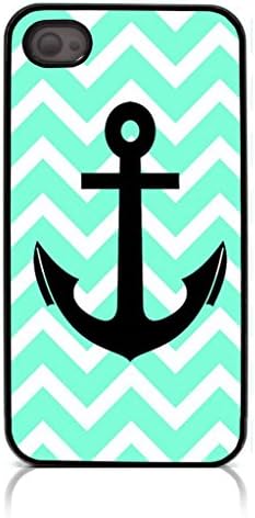 HeartCase Hard Case for Iphone 4 4G 4S (Chevron Anchor Boat )