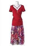 Summery multicolore jupe en mousseline de soie (118)