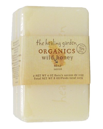 The Healing Garden Organics Wild Honey Soap: 2 - 4 OZ Bars