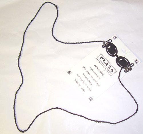 Very Fine Onyx Beads Eye Glass Holder Necklace