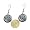Chicago Cubs Glitter Sparkle Dangle Logo Earring Set Charm Gift Image #2