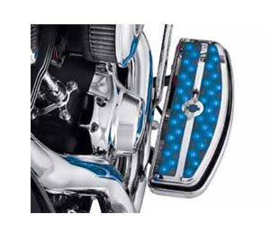 H-D® Electra Glo® Rider Footboard Inserts (Blue)