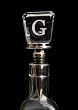 Monogram Glass Wine Stopper - G